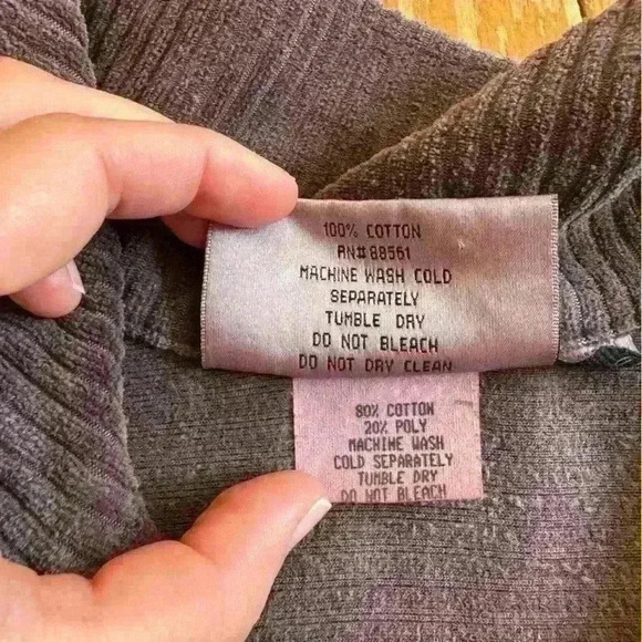 Cotton Stuff Purple  1/4 Zip Up Corduroy Lightweight Jacket, Made in USA, Size L - Picture 4 of 7